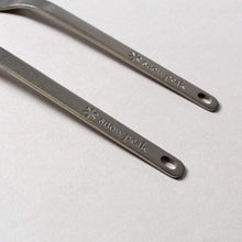 Load image into Gallery viewer, Snow Peak Titanium Fork &amp; Spoon Set
